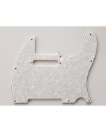 Telecaster standard pickguard 4ply pearl white fits fender