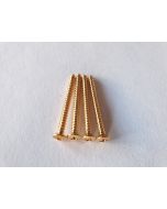 (4) guitar neck plate / neck mounting screws 4mm x 45mm gold TS-03-G
