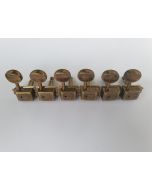 Guitar relic antique brass vintage tuners white buttons