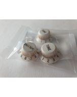 Boston Master Relic strat knobs white V/T/T MRC-ST50KN