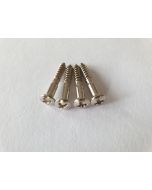 Set of 4 Telecaster and Bass bridge mounting screws chrome