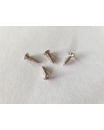 (4) Guitar and bass Jack plate mounting screws chrome