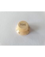 (1) Stratocaster control knob tone aged white fits CTS pots KI-1726-T