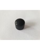 (1) Guitar metal push fit metric size dome control knob black 19mm x 19mm KB-235