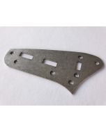 Jaguar upper slide preset relic antique silver chrome switch plate + screws fits Fender