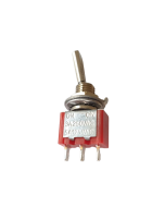 Mini switch 2 way ON ON 3 pole with a flat bat