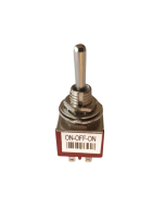 Mini switch 3 way ON OFF ON 6 pole with a round bat