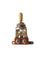 3 way quality guitar toggle switch chrome with cream tip