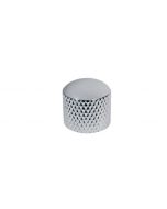(1) Guitar push fit dome knob chrome 19mm x 19mm metric size KCH-235