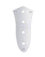 Jazz bass standard control plate chrome for CTS pots + screws CP-JB-AC