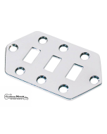 Jaguar slide switch plate chrome + screws fits fender