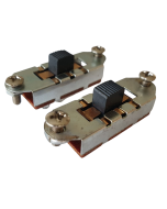 Set of 2 mustang slide switches black knob