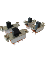 Set of 4 Jaguar slide switches with a black knob