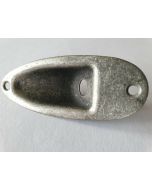 Stratocaster Jack ferrule relic antique chrome + screws