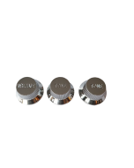 Stratocaster guitar knob set chrome volume / tone / tone fits CTS