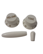 Jazzmaster AVRI white knob kit fits USA Fender