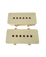 Jazzmaster 62 and 65 RI pickup covers aged white Ivory set fits Fender