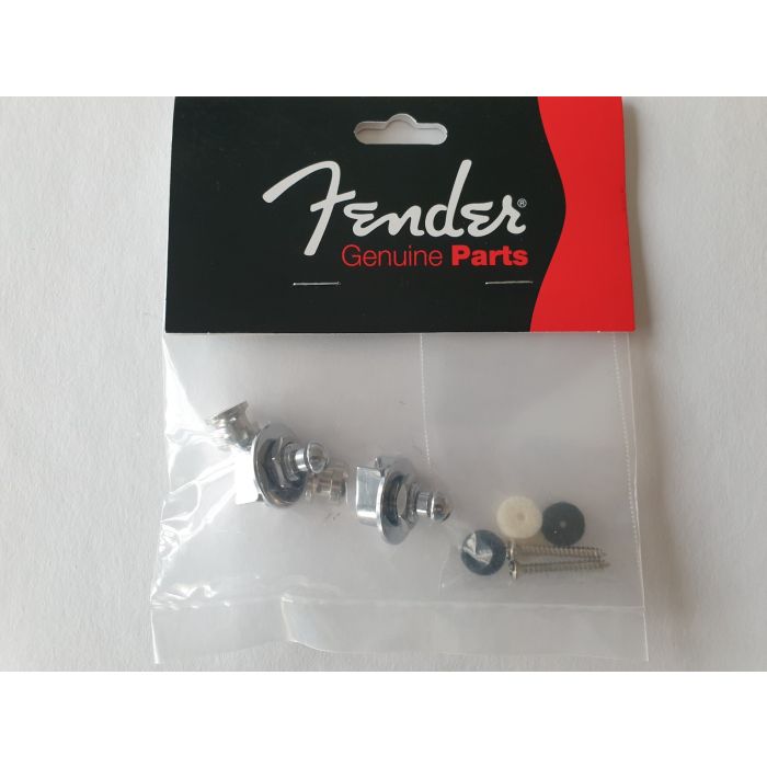 Fender / Schaller strap locks chrome finish 099-0690-000