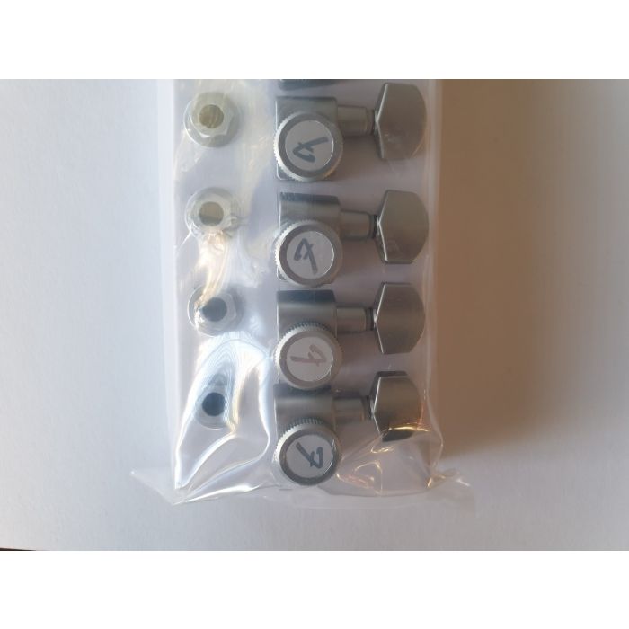 Fender brushed chrome locking guitar tuners 099-0818-000 0990818000