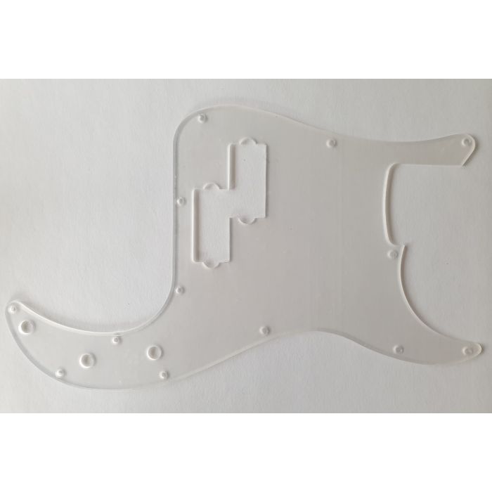 Guitar Parts for Clear Standard American Precision Bass Pickguard Transparent P Bass Scrach Plate 