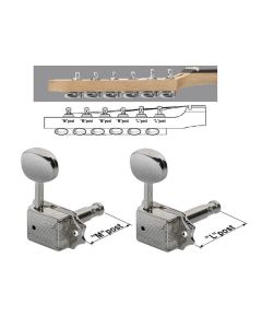 Wilkinson staggered EZ LOK tuners 6 in line nickel 162-NL-4M2L