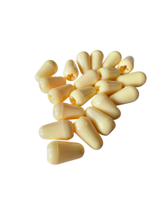 Bulk set of 20 stratocaster USA Inch size switch tips cream