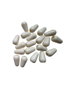 Bulk set of 20 stratocaster USA Inch size switch tips white