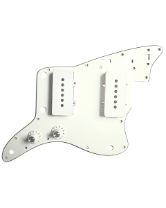 Jazzmaster USA 62 pickguard, pickup covers and witch hat knob set parchment