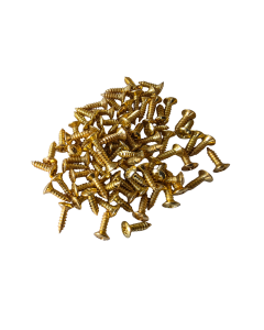 Bulk set of 50 Jack plate mounting screws gold