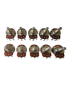 Bulk set of 10 potentiometer Full Size Audio and Linear 1 meg pots set for Jaguar and Jazzmaster