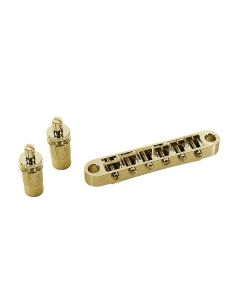 Les Paul tune o matic quality guitar bridge gold + studs B-166-G
