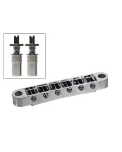 Tune o matic quality guitar bridge chrome B-162-C