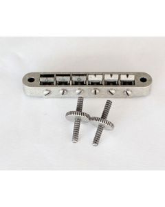 Tune o matic relic antique silver guitar bridge + studs 