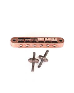 Tune o matic relic antique bronze guitar bridge + studs