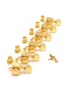 Grover 505G roto grip mini gold 6 in line locking tuners