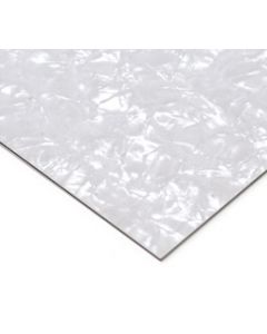 Pickguard material plate 4ply white pearl 240mm x 500mm