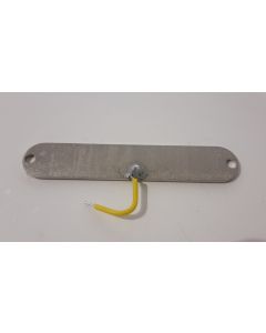 Prepped baseplate for stratocaster bridge single coil pickup