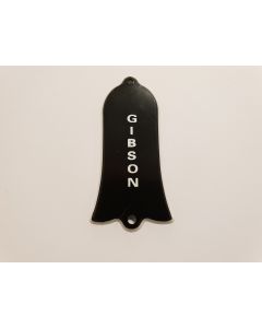 Les paul bell shaped "gibson" truss rod cover black 2 hole