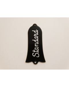 Les paul bell shaped STANDARD truss rod cover black