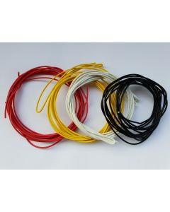 12 Meter guitar wiring cloth wire 4 colours .22awg 