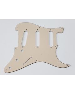 3-ply stratocaster 8 hole 57 pickguard cream fits fender