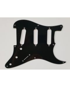 3-ply stratocaster 8 hole 57 pickguard black fits fender