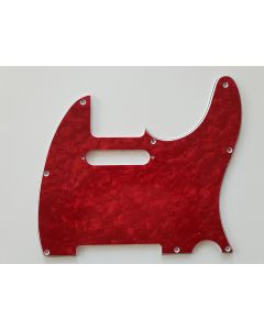 Telecaster standard pickguard 4ply red pearl fits fender
