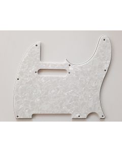 Telecaster standard pickguard 4ply pearl white fits fender