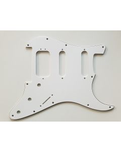 Strat floyd rose HSS pickguard 3ply white fits fender