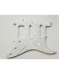 Strat floyd rose HSS pickguard 4ply pearl white fits fender