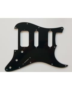 Stratocaster HSS Classic pickguard 3ply black floyd rose