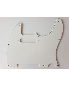 Telecaster standard pickguard 3ply white fits fender