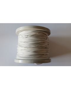 100 Meter roll guitar & bass 22awg cloth wire white