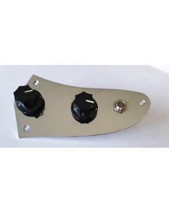 Jaguar guitar control plate kit chrome + Jack pots and knobs